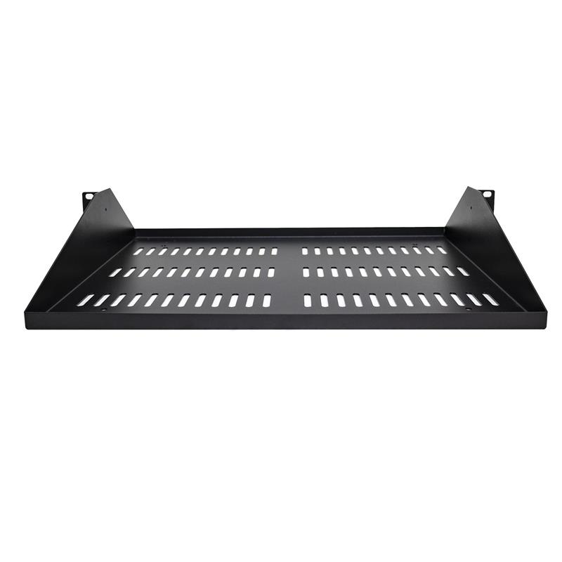 StarTech.com 2U Rack Shelf - Universele Geventileerde 19 inch Server Rack Plank/Lade voor AV/Data/Netwerk Apparatuur – Cantilever/Uitkragende Ligger –