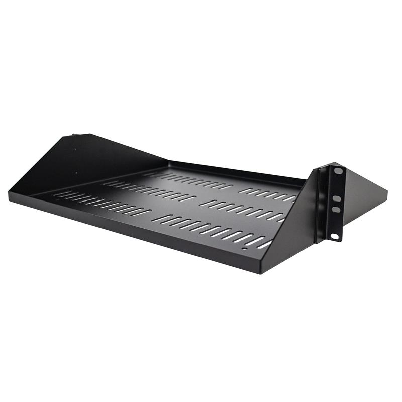 StarTech.com 2U Rack Shelf - Universele Geventileerde 19 inch Server Rack Plank/Lade voor AV/Data/Netwerk Apparatuur – Cantilever/Uitkragende Ligger –