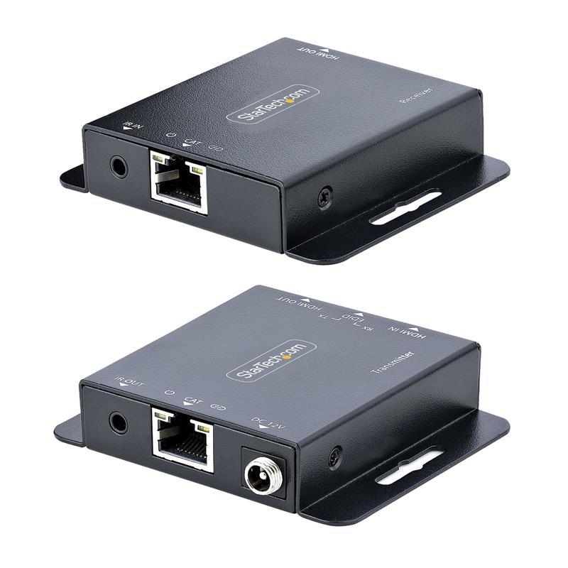 StarTech.com HDMI Extender over CAT6/CAT5, 4K30Hz/40m of 1080p/70m Video Extender, HDMI over Ethernet Verlenger, PoC HDMI Zender en Ontvanger Kit, IR 