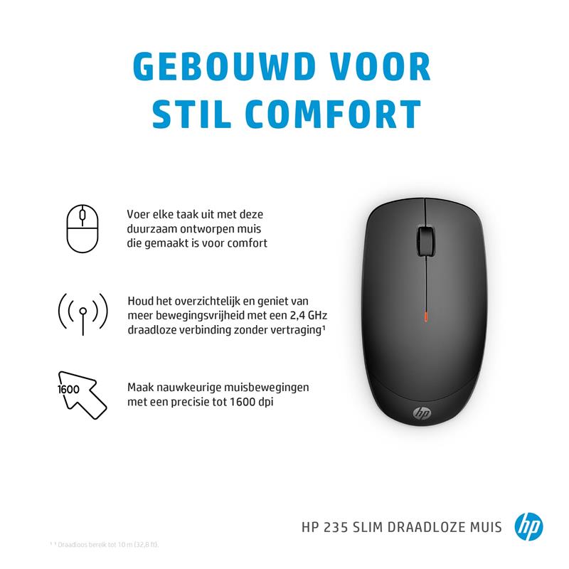 HP 235 Slim draadloze muis