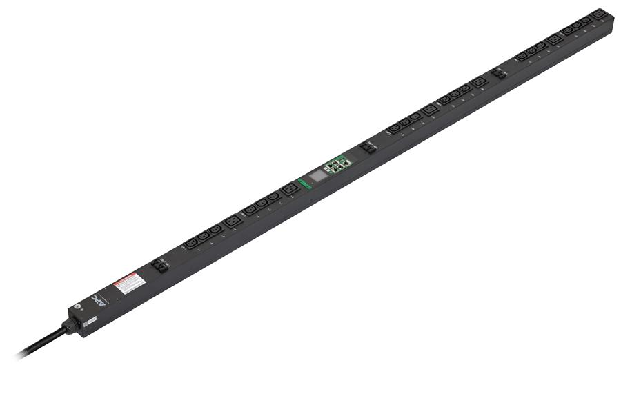 APC Easy PDU EPDU1232SMBO, Metered-By-Outlet with Switching, 0U, 32A, 400V, (18x)C13 & (6x)C19, IEC60309 32A 3Fase stekker