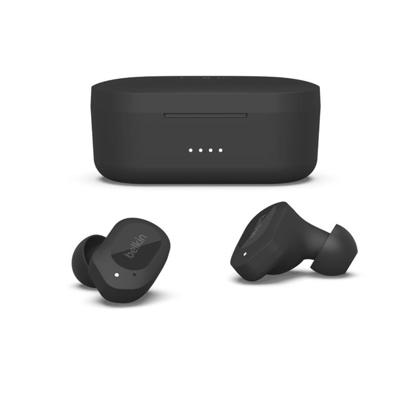Belkin SOUNDFORM Play Headset Draadloos In-ear Oproepen/muziek USB Type-C Bluetooth Zwart