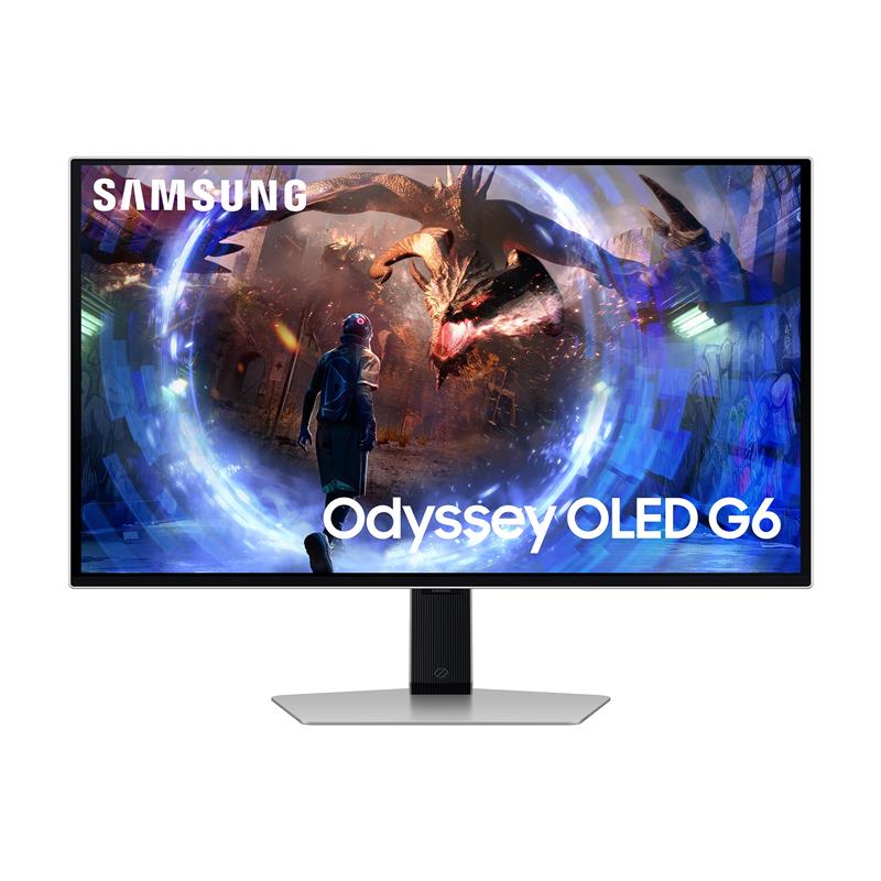 Samsung Odyssey G60SD computer monitor 68,6 cm (27"") 2560 x 1440 Pixels Quad HD OLED Zilver