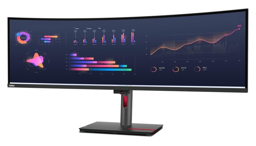 Lenovo ThinkVision P49w-30 LED display 124,5 cm (49"") 5120 x 1440 Pixels DQHD Zwart