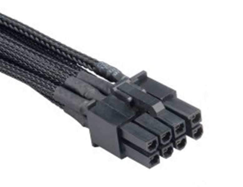 Akasa flexa v8 black fully braided 8 pin vga psu 40cm extension cable *VGAM *VGAF