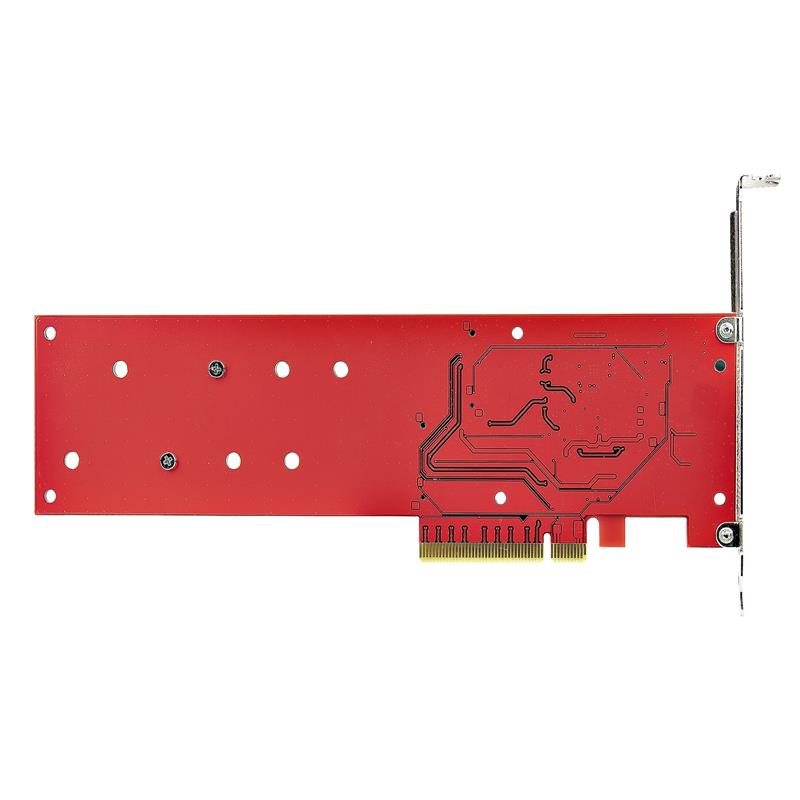 StarTech.com Dual M.2 PCI Express SSD Adapter Kaart, PCIe x8 / x16 naar Dual NVMe of AHCI M.2 SSDs, M2 PCIe Adapter, PCI Express 4.0, 7.8GBps/Schijf, 