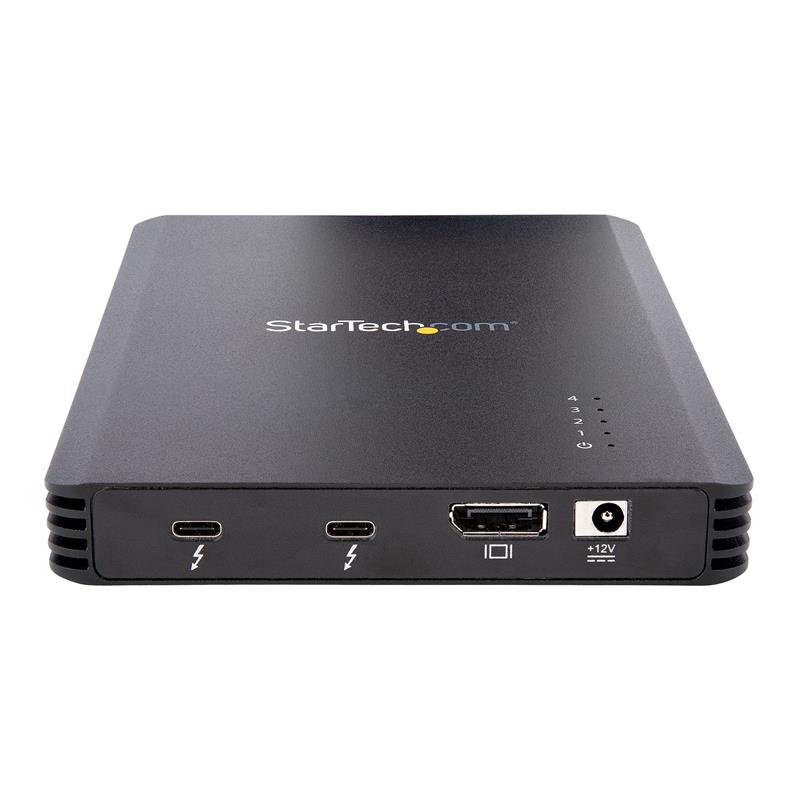 StarTech.com 4 Bay Thunderbolt 3 NVMe Behuizing voor M.2 NVMe SSD Drives, SSD M.2 Enclosure, 1x DisplayPort Video/ 2x TB3 Downstream Poorten, 40Gbps, 