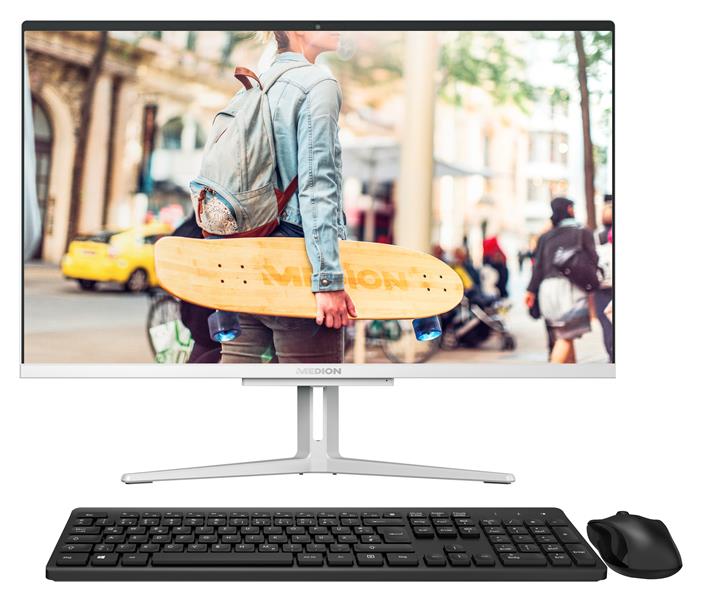 MEDION E23403-i3-256F8 Intel® Core™ i3 i3-1005G1 60,5 cm (23.8"") 1920 x 1080 Pixels Alles-in-één-pc 8 GB DDR4-SDRAM 256 GB SSD Windows 11 Home Wi-Fi 