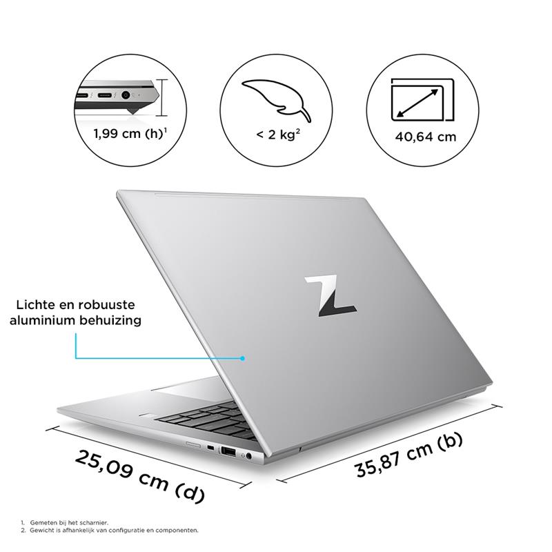 HP ZBook Firefly 16 G9 i7-1255U Mobiel werkstation 40,6 cm (16"") WUXGA Intel® Core™ i7 32 GB DDR5-SDRAM 1000 GB SSD NVIDIA Quadro T500 Wi-Fi 6E (802.