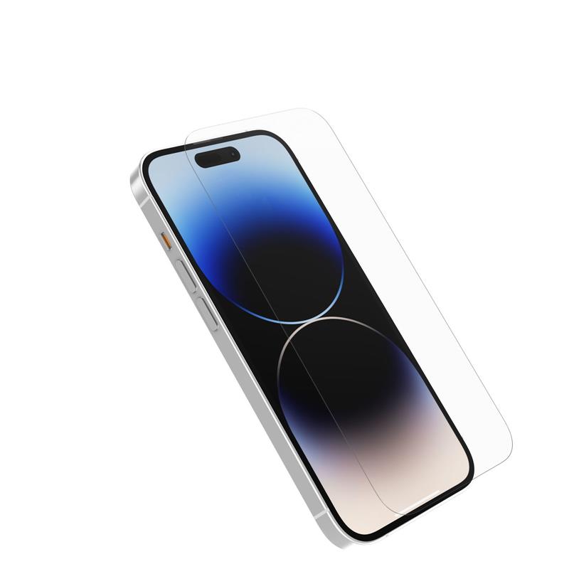 OtterBox Trusted Glass-screenprotector voor iPhone 14 Pro, gehard glas, x2 krasbescherming, bescherming tegen vallen en splinters