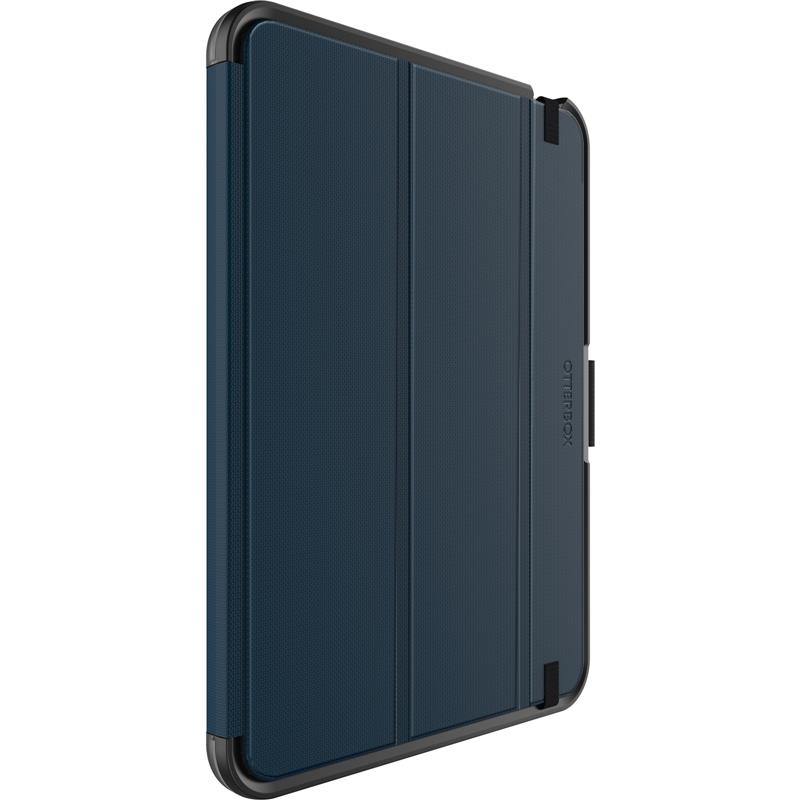 OtterBox Symmetry Folio-hoes voor iPad 10th gen, schokbestendig, valbestendig, dunne beschermende folio-hoes, getest volgens militaire standaard, Blau