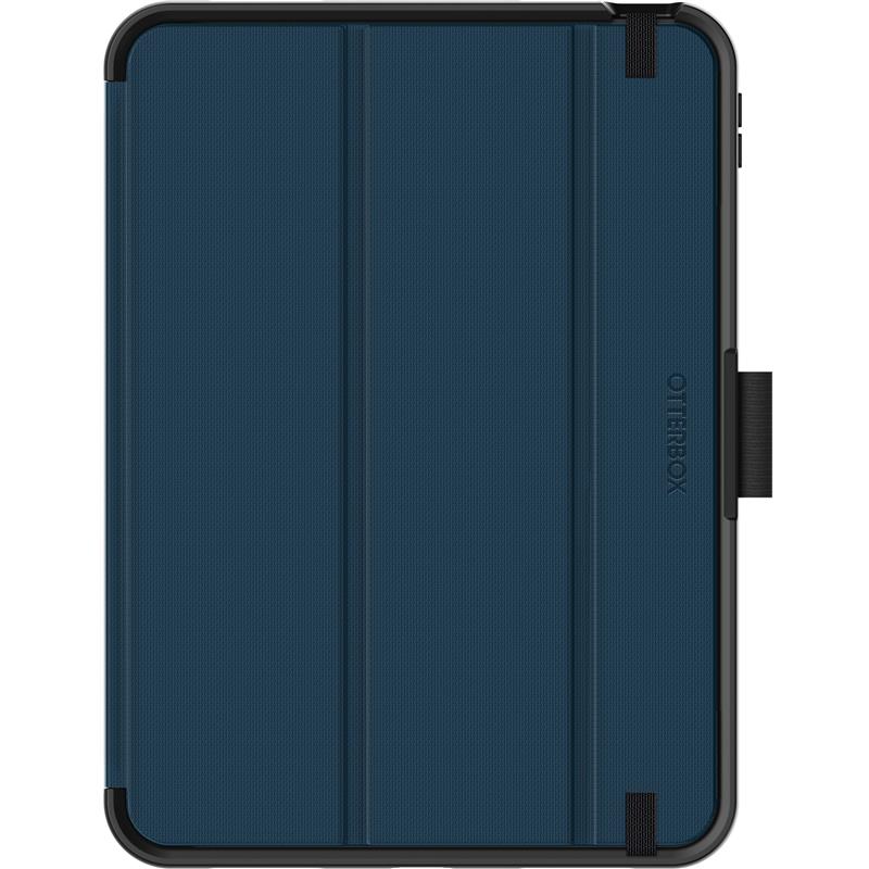 OtterBox Symmetry Folio-hoes voor iPad 10th gen, schokbestendig, valbestendig, dunne beschermende folio-hoes, getest volgens militaire standaard, Blau