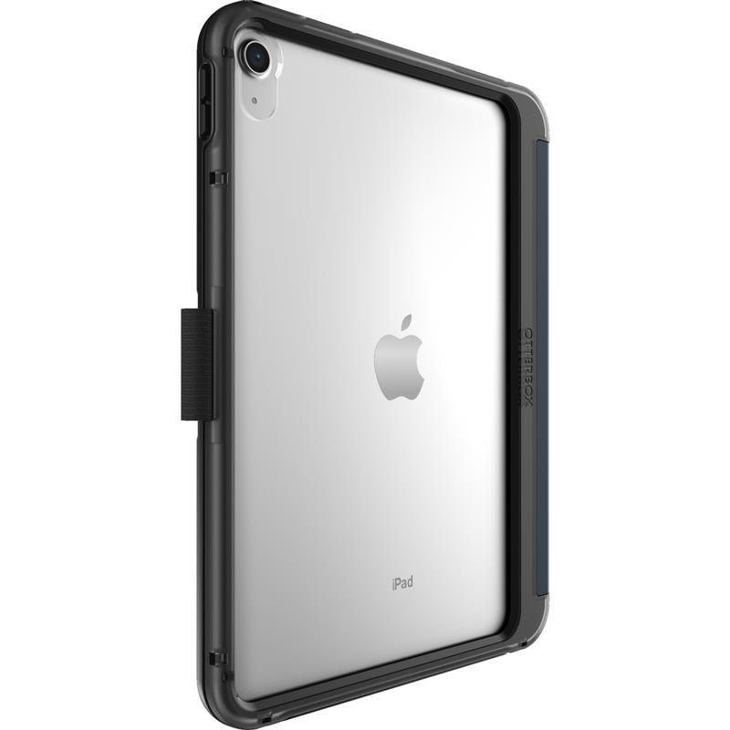 OtterBox Symmetry Folio-hoes voor iPad 10th gen, schokbestendig, valbestendig, dunne beschermende folio-hoes, getest volgens militaire standaard, Blau