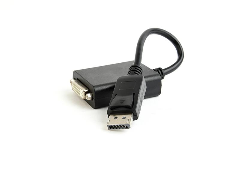 DisplayPort M - DVI F adapterkabel 10 cm zwart v1 2