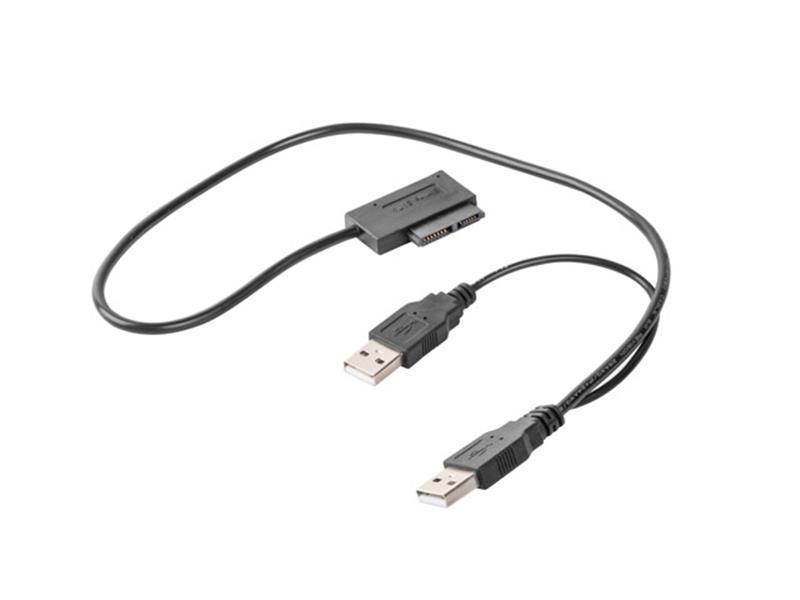 Externe USB naar SATA adapter voor Slim SATA SSD of DVD