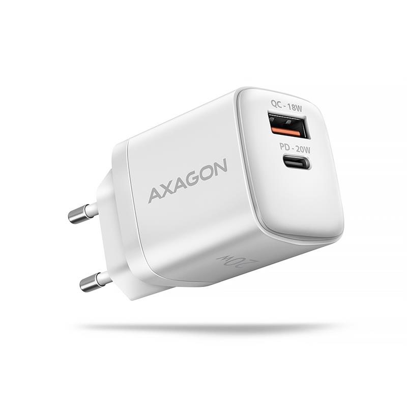 AXAGON wall charger QC3 0 AFC FCP PD type-C 20W white