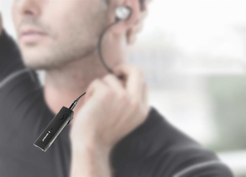 Gembird Bluetooth audio ontvanger stereo zwart accu: 3 - 18 uur