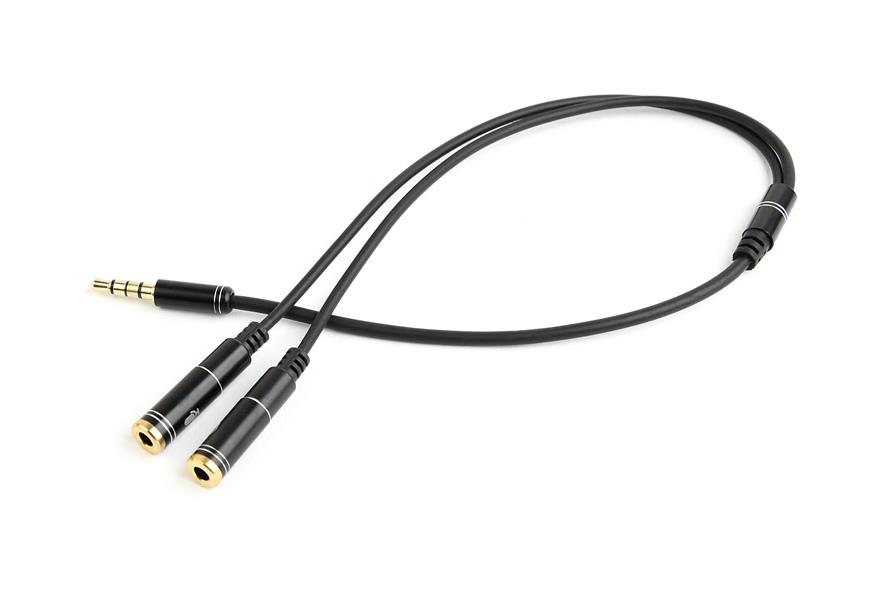 3 5 mm audio microfoon adapterkabel 0 2 m metalen connectoren