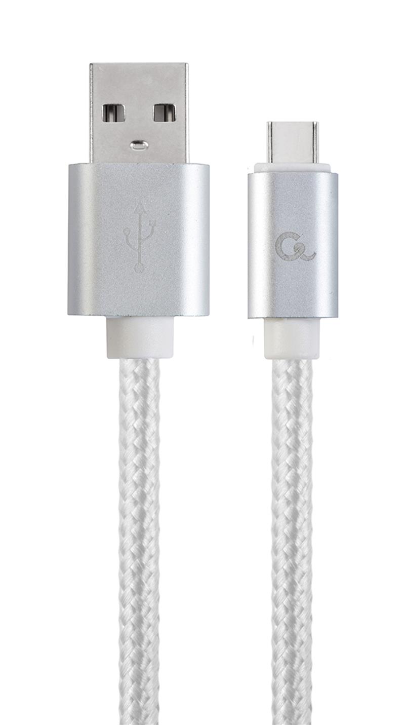 USB-C kabel zilver 1 8 meter