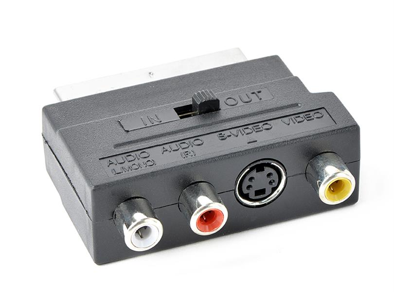 Bi-directionele SCART RCA S-VIDEO adapter