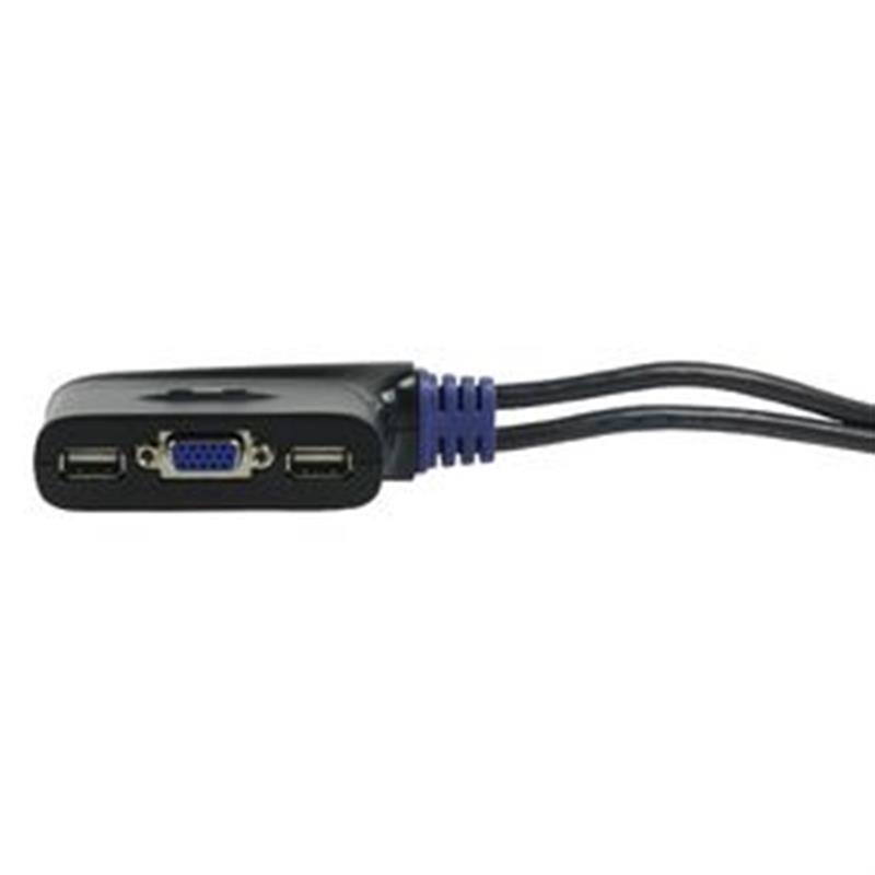 Aten 2-poorts USB VGA-/audiokabel KVM-switch (0,9m)