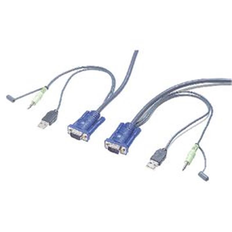 Aten 2-poorts USB VGA-/audiokabel KVM-switch (0,9m)