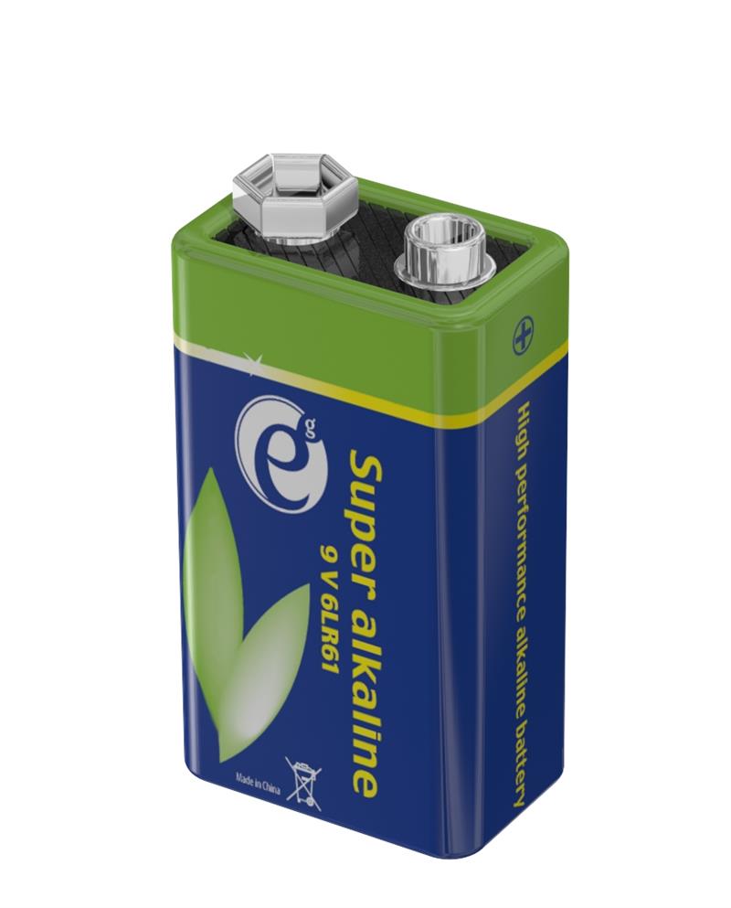 Alkaline 9V batterij