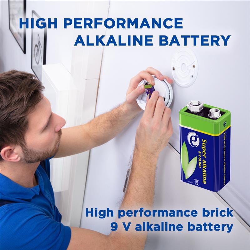 Alkaline 9V batterij