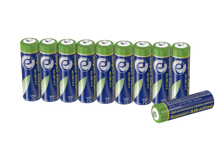 Super alkaline AA batteries 10-pack