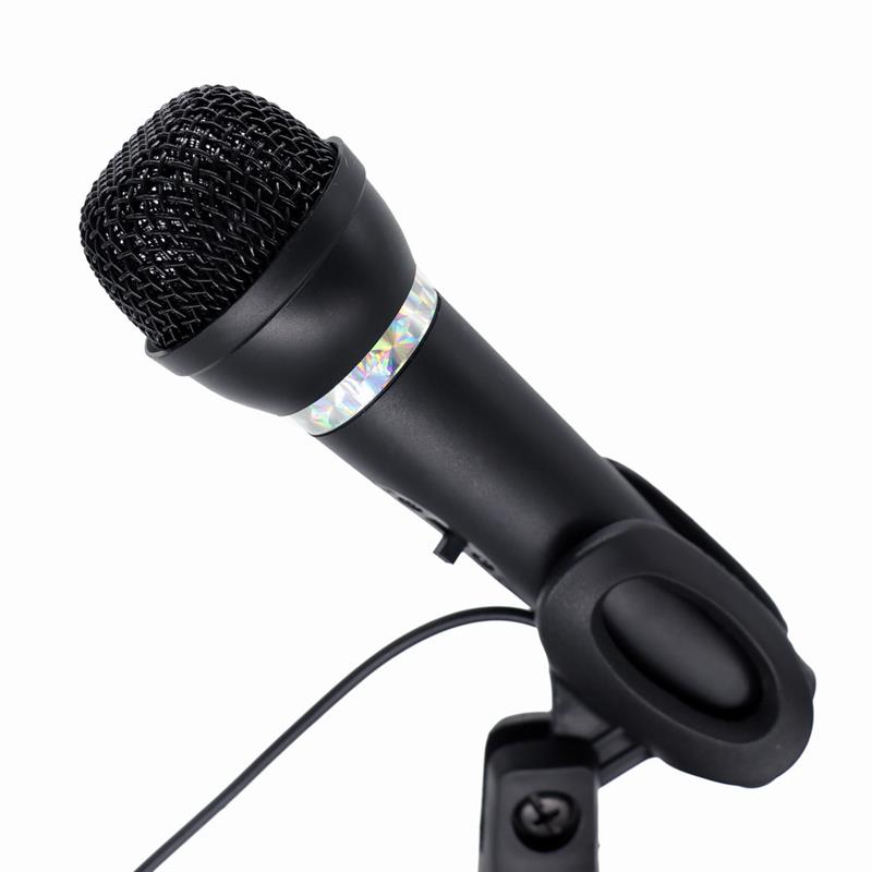 Condensator microfoon met bureaustandaard zwart