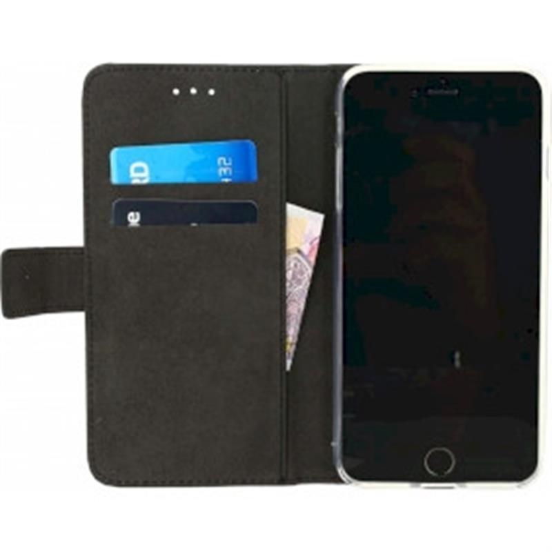 Smartphone Gelly Wallet Book Case Apple iPhone 7 Plus Zwart