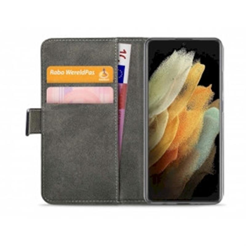 Classic Soft Wallet Book Case Samsung Galaxy S21 Ultra Black