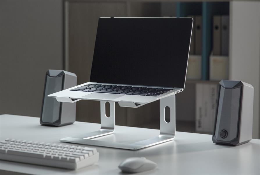 Laptopstandaard zilver