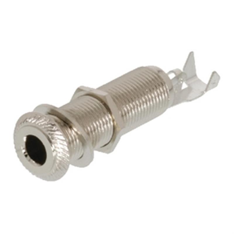 Monoconnector 6.35 mm Female Zilver