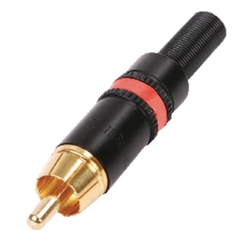 Connector RCA Male Metaal Rood