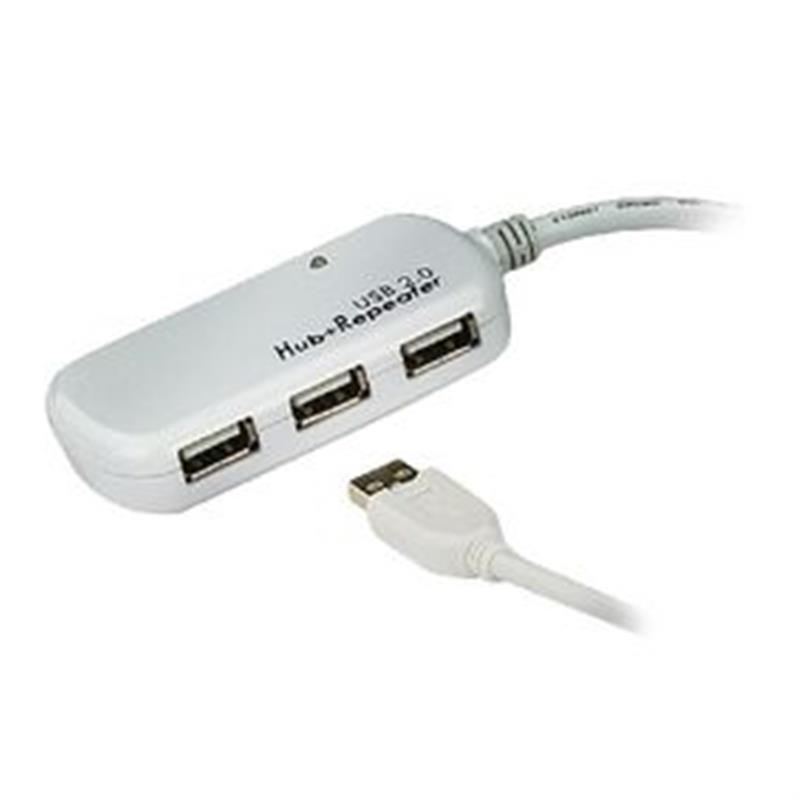 ATEN 12 m 4 poorten USB 2.0 verlengkabel (Daisy-chaining tot 60 m)