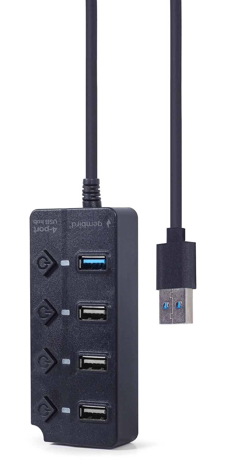 4-poorts USB hub 1 x USB 3 1 3 x USB 2 0 