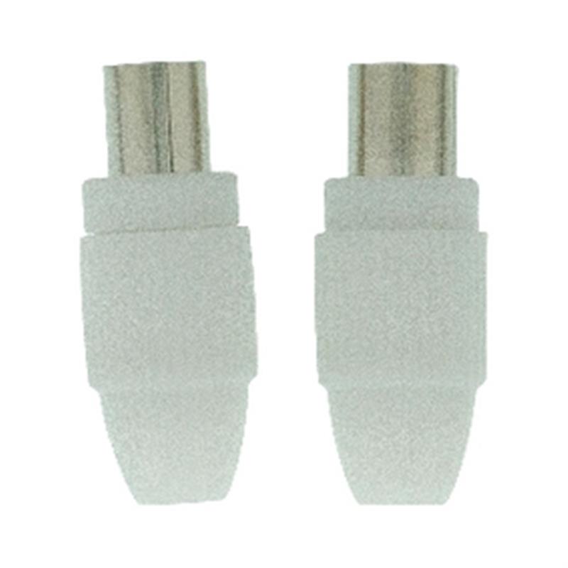 Coaxconnector Male + Female Wit