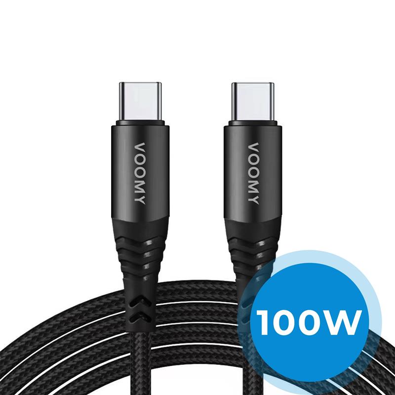 Voomy Charge 100W Kabel USB C naar USB C Kabel