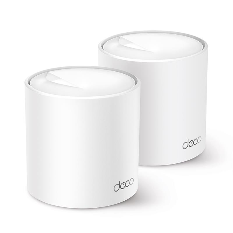 TP-Link DECO X60(2-PACK) mesh-wifi-systeem Dual-band (2.4 GHz / 5 GHz) Wi-Fi 6 (802.11ax) Wit Intern