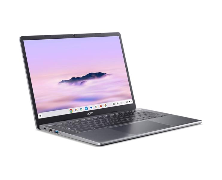 Acer Chromebook Plus 514 CBE574-1-R0S6 35,6 cm (14"") WUXGA AMD Ryzen™ 5 7520C 8 GB LPDDR5x-SDRAM 128 GB SSD Wi-Fi 6E (802.11ax) ChromeOS Grijs