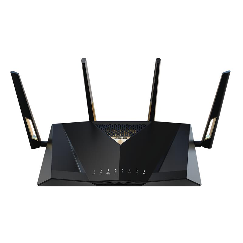 ASUS RT-BE88U draadloze router 10 Gigabit Ethernet Dual-band (2.4 GHz / 5 GHz) Zwart, Grijs