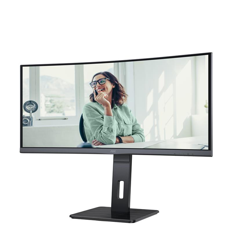 AOC CU34P3CV computer monitor 86,4 cm (34"") 3440 x 1440 Pixels UltraWide Quad HD LED Zwart