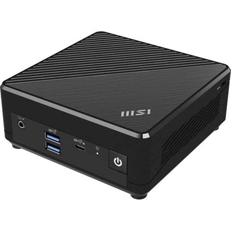 MSI Cubi N ADL S-078EU Intel® N N100 4 GB DDR4-SDRAM 128 GB SSD Windows 11 Pro Mini PC Zwart