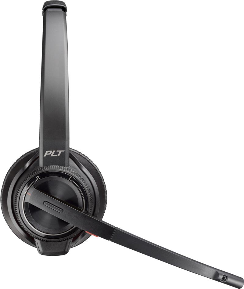HP Poly Savi 8220 Headset Draadloos Hoofdband Kantoor/callcenter Bluetooth Oplaadhouder Zwart