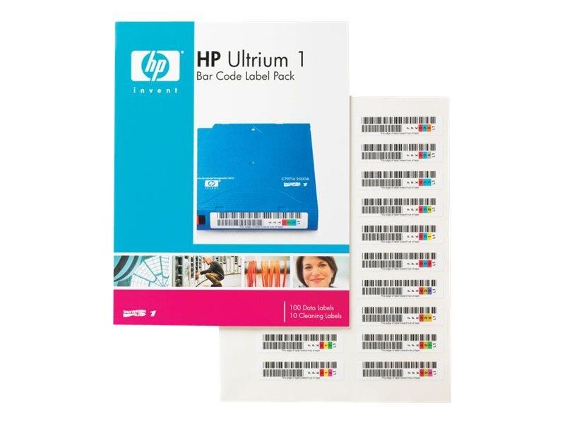HPE 100x bar code labels Ultrium1
