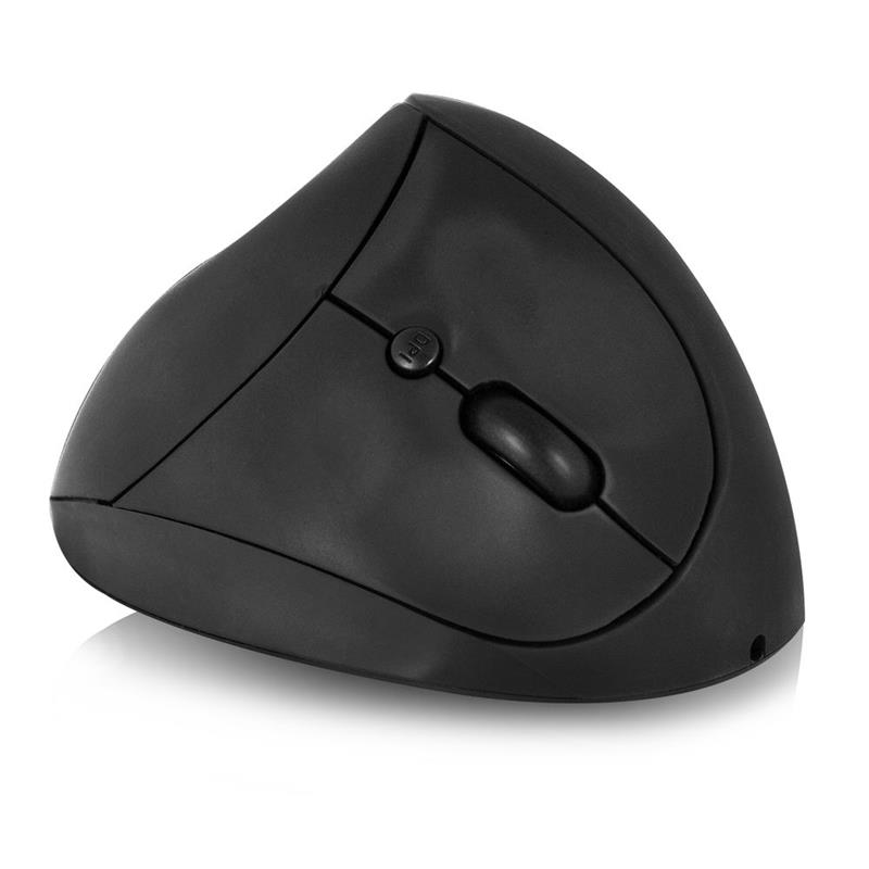 ACT Draadloze ergonomische muis USB nano-ontvanger 1600 dpi zwart