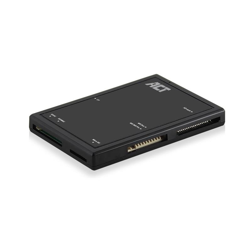 ACT USB 3 2 cardreader SD microSD SDHC zwart