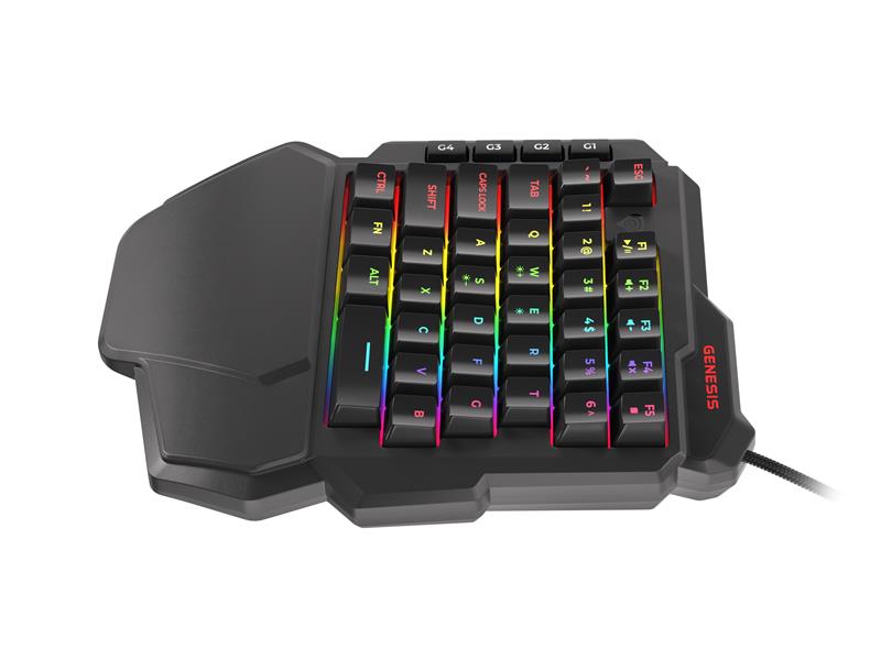 GENESIS Thor 100 RGB numeriek toetsenbord Universeel USB Zwart