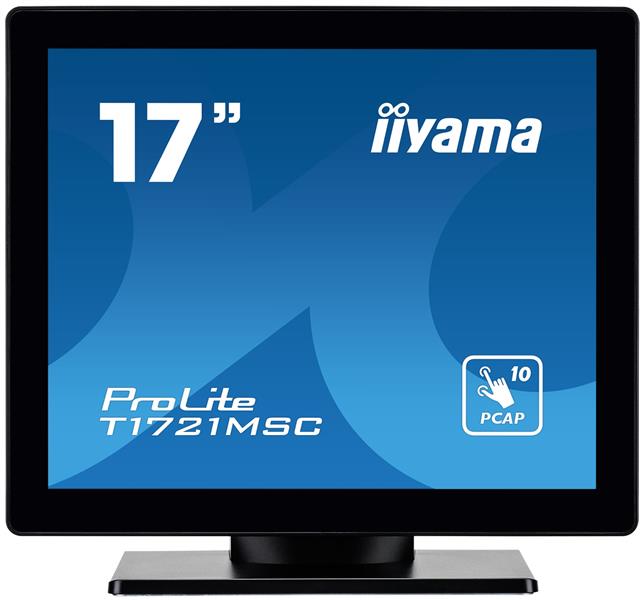 iiyama ProLite T1721MSC-B2 computer monitor 43,2 cm (17"") 1280 x 1024 Pixels SXGA LED Touchscreen Tafelblad Zwart